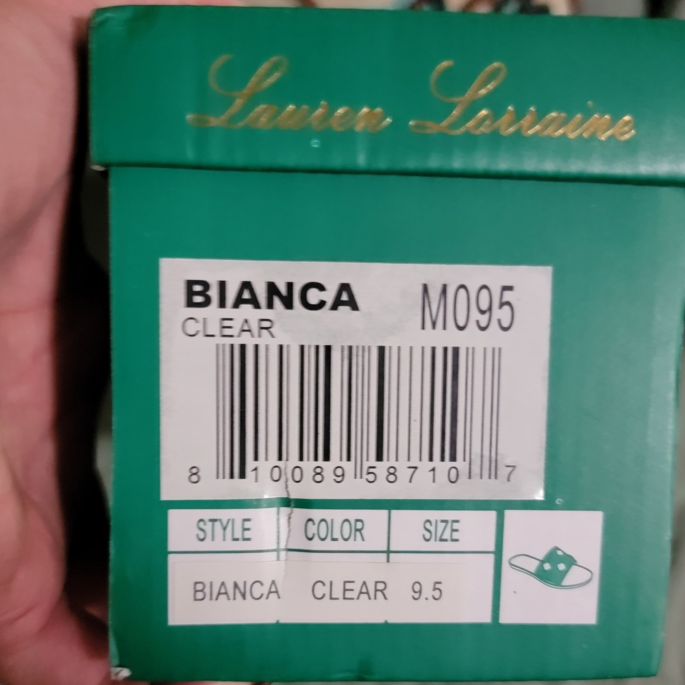 Lauren Lorraine Bianca Clear Heels